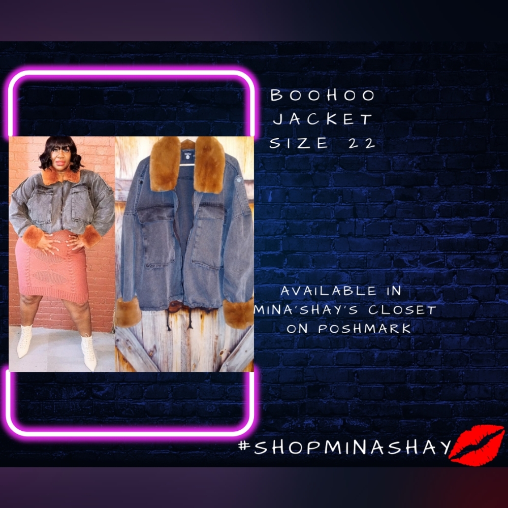 Boohoo plus size jacket